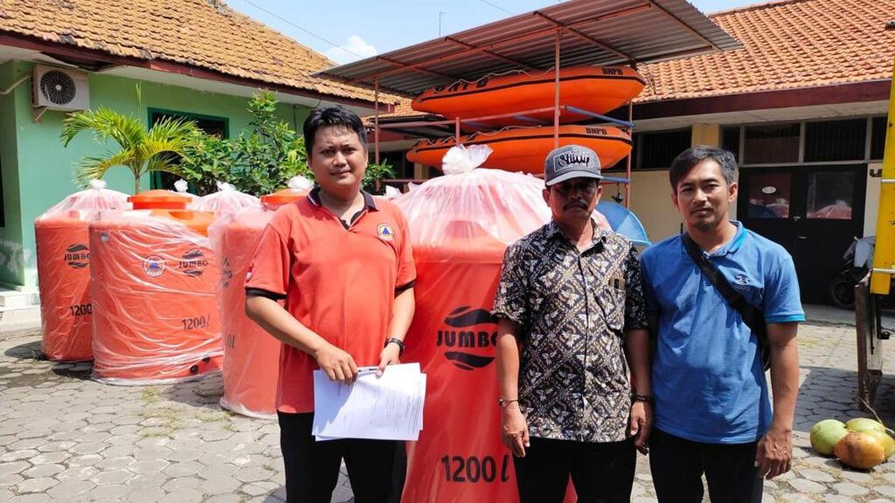 Tandon penampung air bersih akan didistribusian ke 4 desa di Probolinggoi yang mengalami krisis air bersih (Istimewa)