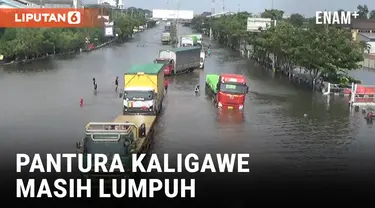 Banjir Hari Ketiga, Jalan Pantura Kaligawe Masih Lumpuh