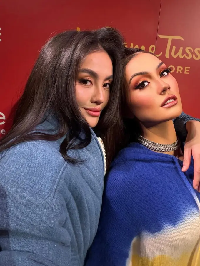 Patung Lilin Agnez Mo di Madame Tussauds Singapore. [@agnezmo]