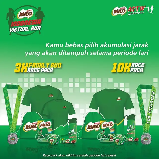 MILO Indonesia Virtual Run 2020