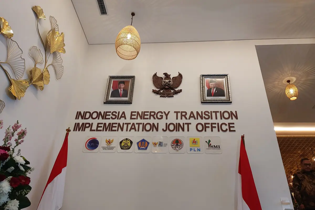 Peresmian kantor Satuan Tugas Transisi Energi Nasional (TEN) atau Indonesia Energy Transition Implementation Joint Office.