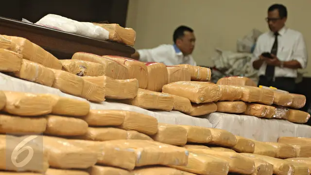 20151228- Bareskrim Amankan Barang Bukti Narkoba Senilai Rp 17 M-Jakarta
