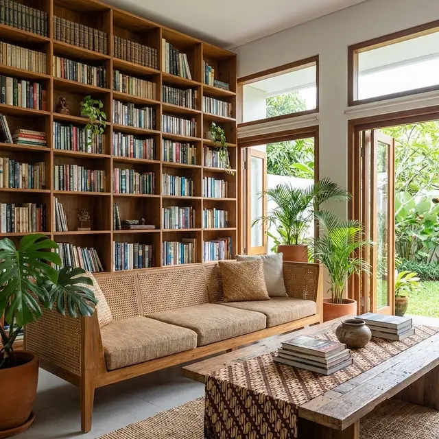 Desain Ruang Tamu Menyatu dengan Ruang Lain