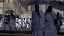 Tarwiyah merupakan salah satu sunnah sebelum puncak ibadah haji wukuf di Padang Arafah. (AP Photo/Rafiq Maqbool)