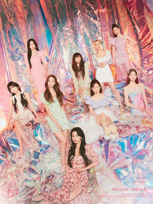 Twice. (JYP via Soompi)