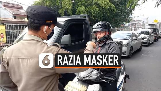 VIDEO: Razia Masker, Pengendara Ribut dengan Satpol PP