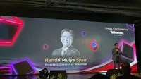 Direktur Utama Telkomsel Hendri Mulya Syam saat peluncuran Telkomsel One. (Liputan6.com/Agustin Setyo Wardani)