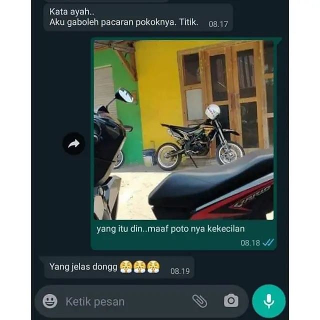 Minta Putus Karena Sang Pacar Ganti Motor Matik, Cewek Ini Malah Kena Prank