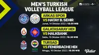 Link Live Streaming Liga Voli Putra Turki 2022/23, Live di Vidio Hingga 16 Oktober