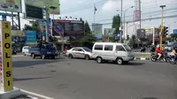 Simpang Tiga Gamping Yogya rawan pengendara yang menerobos lampu merah. (Liputan6.com/Fathi Mahmud)