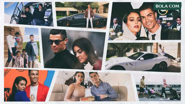 Kolase - Cristiano Ronaldo dan Georgina Rodriguez