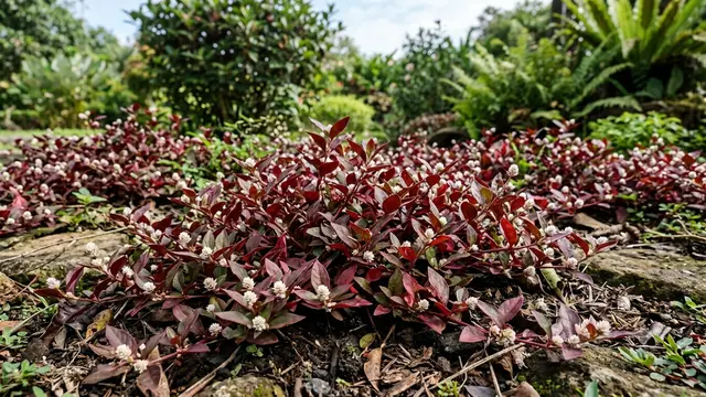 6. Krokot Merah (Alternanthera sessilis)