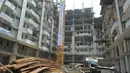 Rusunawa Tambora ini akan menjadi percontohan bangunan tinggi untuk masyarakat menengah ke bawah, Jumat (16/5/14). (Liputan6.com/Herman Zakharia) 
