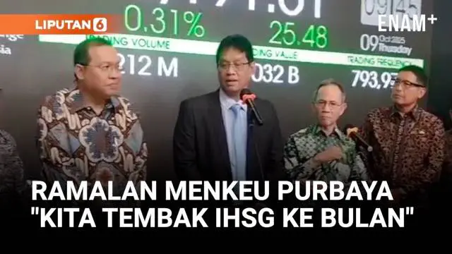 Menteri Keuangan (Menkeu), Purbaya Yudhi Sadewa menegaskan, optimismenya terhadap kinerja Indeks Harga Saham Gabungan (IHSG) ke depan.