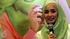 Aktris cantik Laudya Cynthia Bella saat ditemui pada sebuah acara di kawasan Menteng, Jakarta, Selasa (16/5/2015). (Liputan6.com/Panji Diksana)