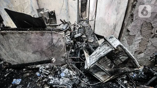 Kondisi Pasca Kebakaran Rumah Kontrakan yang Tewaskan 10 Orang
