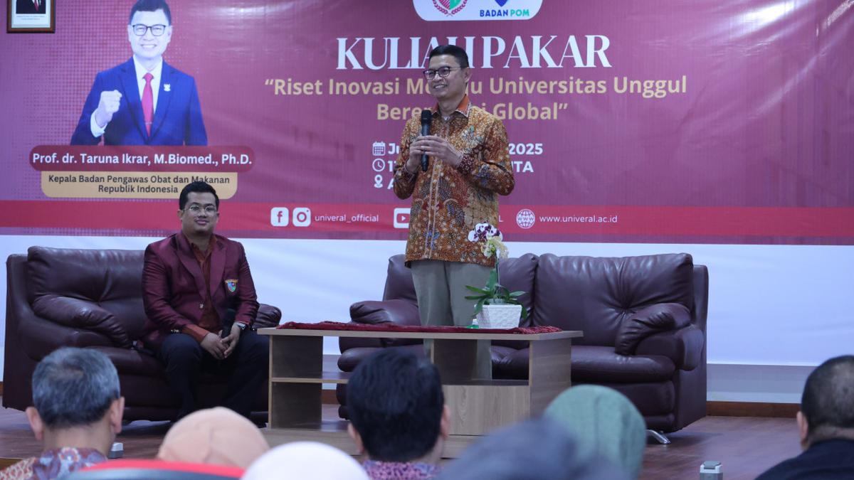 Riset dan Reputasi Global, Kepala BPOM Taruna Ikrar Paparkan Strategi Universitas Unggul