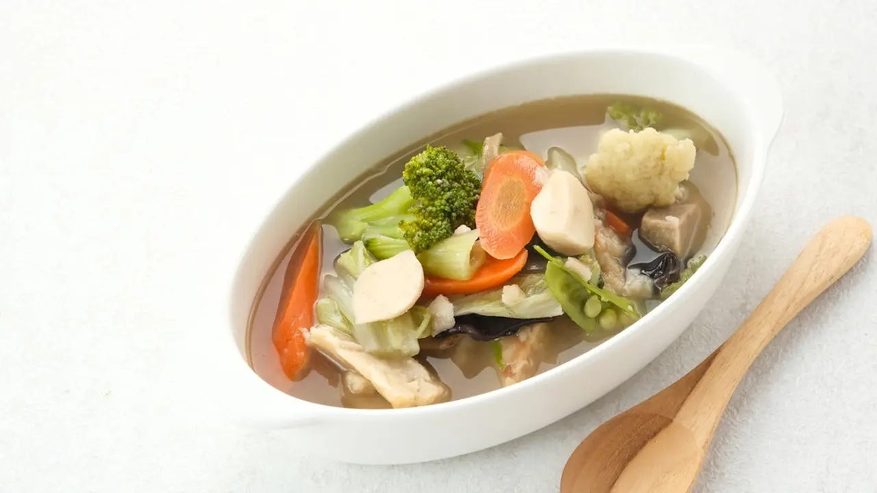 Ilustrasi sayur pendamping ikan