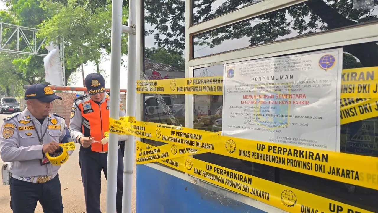 Dinas Perhubungan (Dishub) DKI Jakarta melalui Unit Pengelola Perparkiran (UPP) menyegel lokasi parkir ilegal di ibu kota (Istimewa)