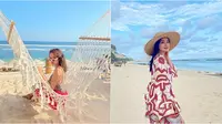 Sambut Era New Normal, Ini Gaya Santai 6 Seleb yang Liburan di Bali. (Sumber: Instagram/titikamal dan Instagram/inijedar)