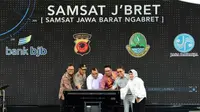 Menteri PANRB Syafruddin saat peluncuran inovasi Samsat Jawa Barat (Ngebret) di Gedung Sate, Bandung, Senin 28 Januari 2019 (Foto: Dok Kementerian PANRB)