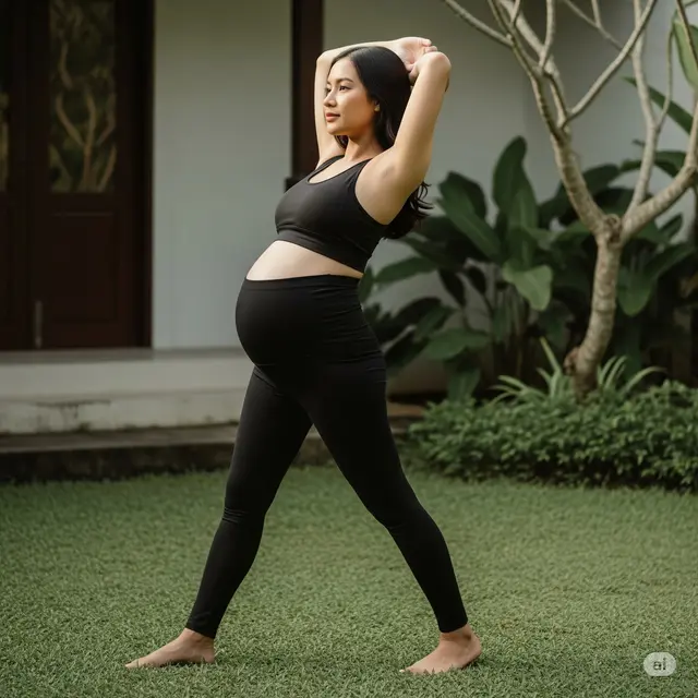 Outfit Senam Ibu Hamil. Foto: Gemini