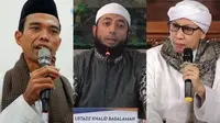 Kolase Ustadz Abdul Somad atau UAS, Ustadz Khalid Basalamah, dan Buya Yahya. (Liputan6.com/M Syukur dan Instagram)