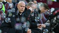 Pelatih Liverpool, Arne Slot saat laga Liga Inggris 2025/2026 melawan West Ham di London Stadium, London, Inggris, Minggu (30/11/2025) waktu setempat. (AFP/Ben Stansall)