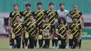 <p>Starting XI Timnas Malaysia U-19 saat&nbsp;laga semifinal Piala AFF U-19 2022 melawan Timnas Vietnam U-19 yang berlangsung di Stadion Patriot Candrabhaga, Bekasi, Rabu (13/07/2022). (Bola.com/M Iqbal Ichsan)</p>