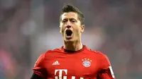 Penyerang Bayern Munchen asal Polandia, Robert Lewandowski. (AFP PHOTO / CHRISTOF STACHE)