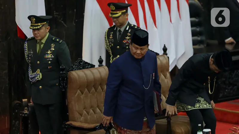 Usai Dilantik Menjadi Presiden, Prabowo Subianto Sampaikan Pidato Pertamanya di Depan Sidang Paripurna MPR RI