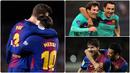 Lionel Messi dikabarkan akan hengkang dari Barcelona pada bursa transfer musim panas ini. Selama 16 tahun berseragam Barcelona, Messi memiliki beberapa rekan tim yang banyak berlaga bersamanya. Berikut 6 pemain yang paling banyak bermain dengan Messi di Barcelona. (kolase foto AFP)