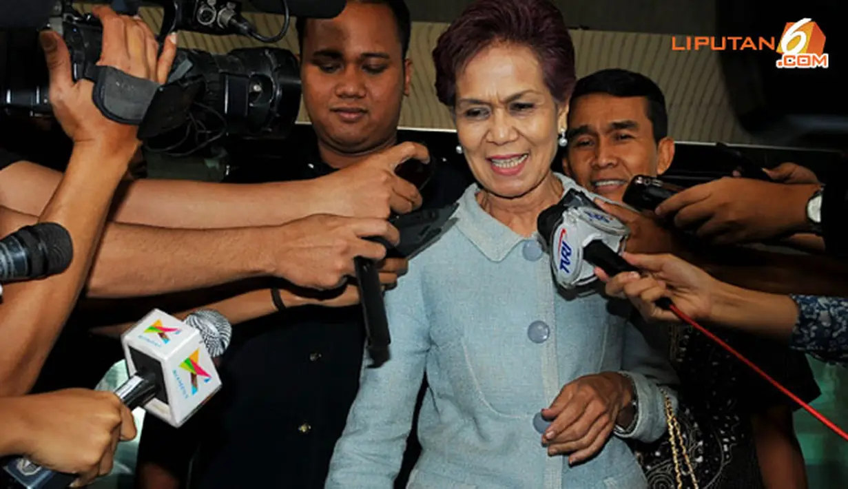 Miranda diperiksa KPK untuk menjadi saksi dalam kasus dana talangan Bank Century untuk tersangka Budi Mulya (Liputan6.com/ Abdul Aziz Prastowo).
