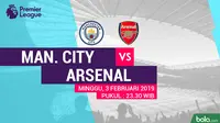 Premier League: Manchester City Vs Arsenal (Bola.com/Adreanus Titus)