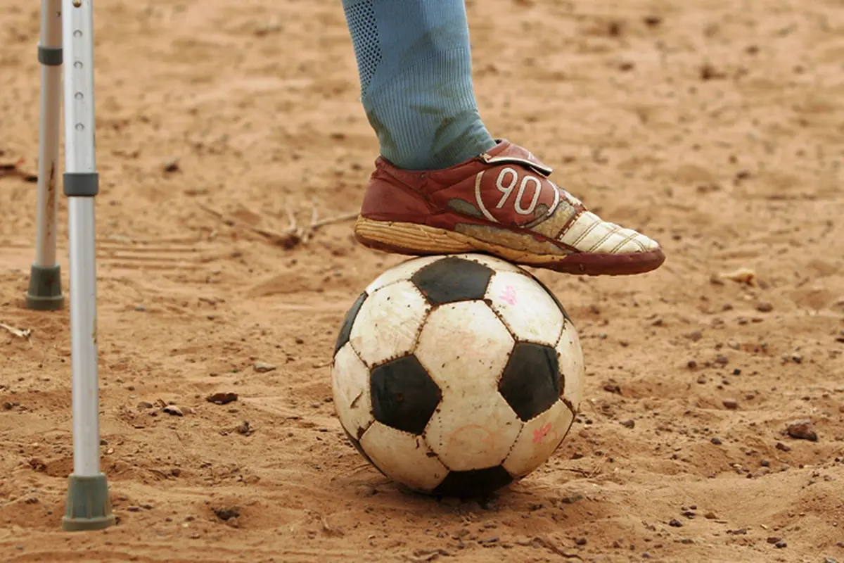 Fans sepak bola difabel