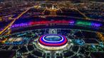 Foto Suasana malam Stadion Luzhniki, Moscow, Sabtu,(4/11/2017). Stadion Luzhniki akan menjadi stadion untuk pembukaan dan penutupan Piala Dunia 2018 Rusia. (AFP/ Dmitry Serebryakov)