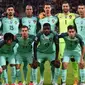 Timnas Portugal berpose sebelum laga melawan Latvia di Riga, 9 Juni 2017. (AFP/Janek Skarzynski)