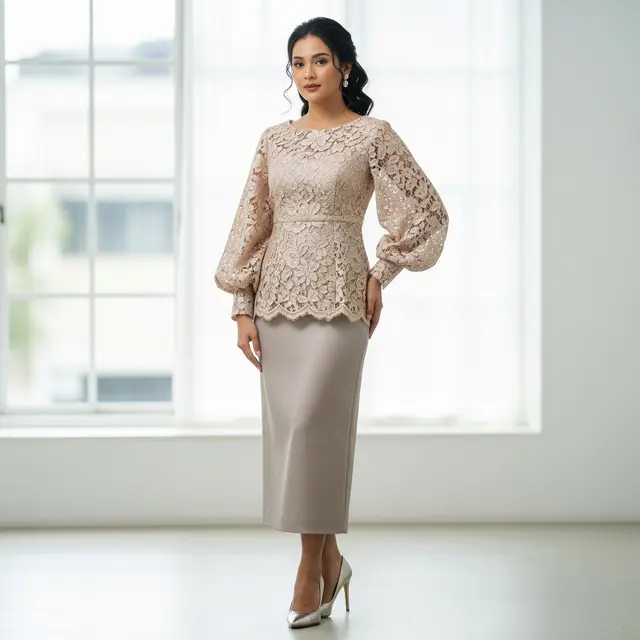Model Atasan Brokat Elegan untuk Gaya Formal