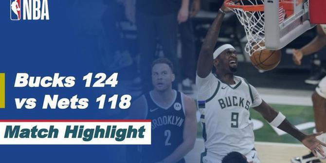 VIDEO: Highlights NBA, Double-Double Giannis Antetokounmpo Antar Milwaukee Bucks Taklukkan Brooklyn Nets