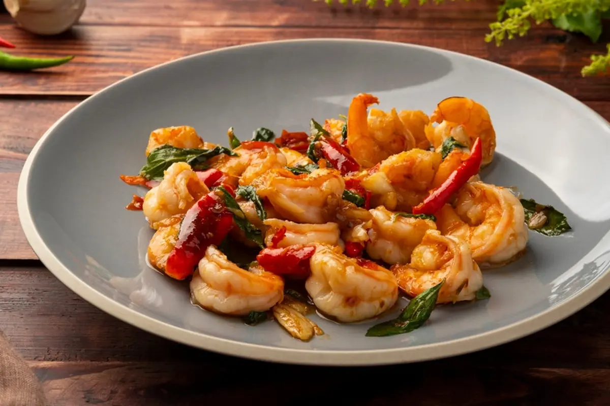 tumis udang saus tiram