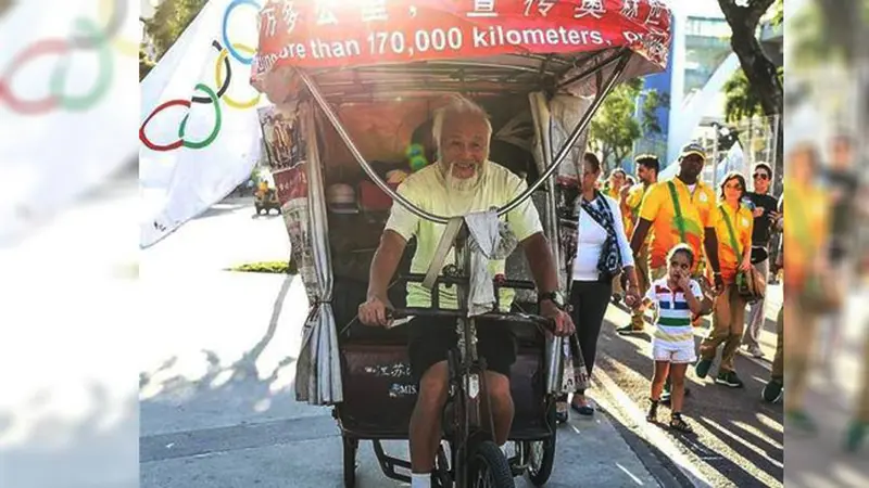 Kisah Kakek Keliling Dunia dengan Becak untuk Datangi Olimpiade