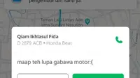 Kocak, Driver Ojol Cancel Orderan Lantaran Lupa Bawa Motor