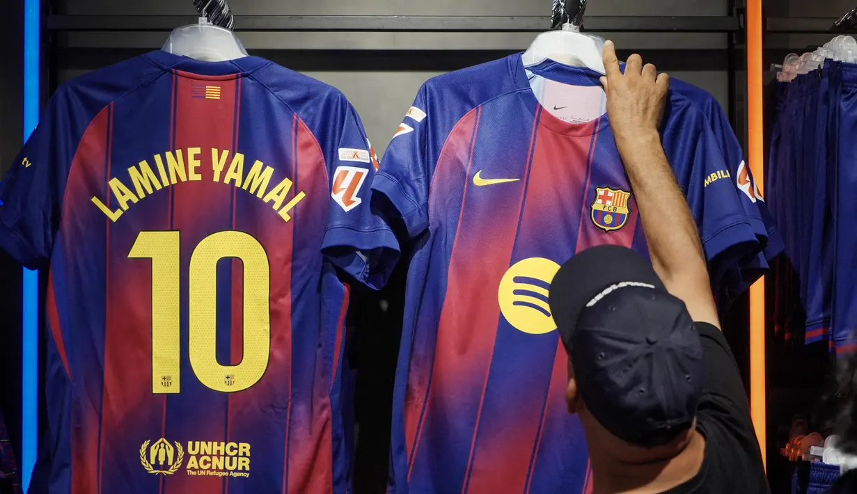 Diketahui, Lamine Yamal merupakan salah satu talenta paling bersinar dari akademi La Masia dalam beberapa tahun terakhir. (Manaure QUINTERO/AFP)