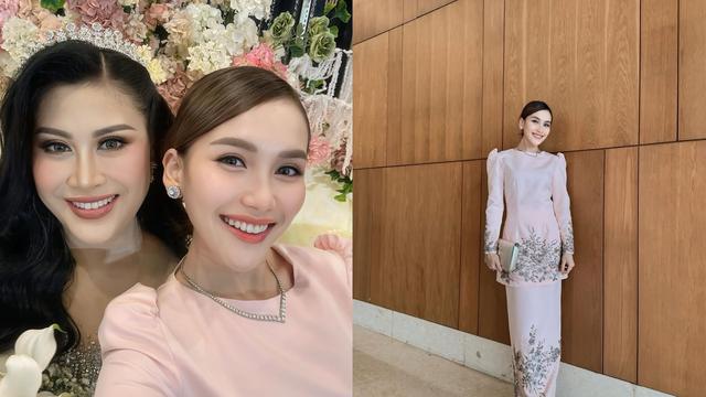 Potret Kalung Silver Ayu Ting Ting saat Hadiri Pernikahan Boiyen, Elegan dan Jadi Sorotan