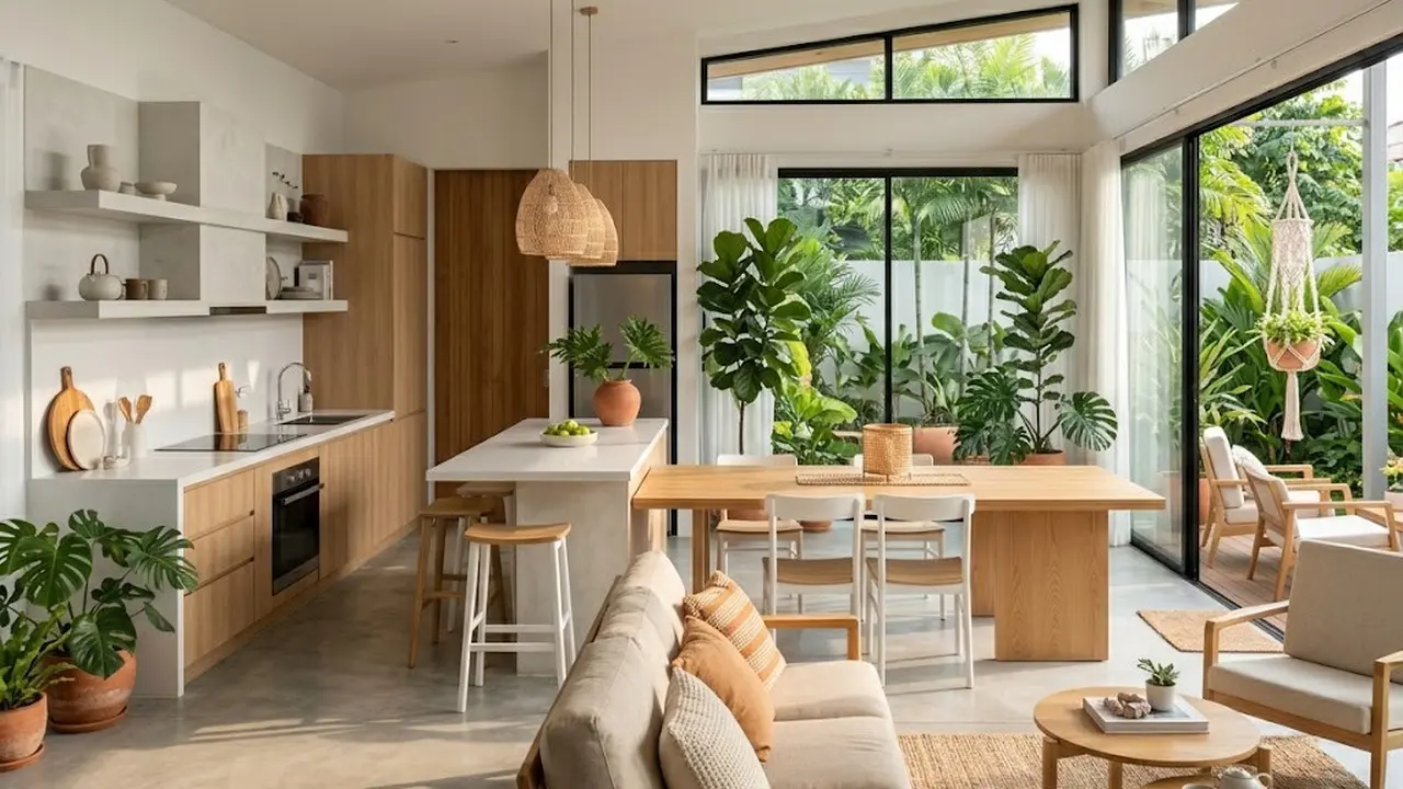 Konsep Open Space yang Menyatukan Ruang Keluarga dan Dapur
