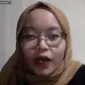 Jurnalis media online Nurul Nur Azizah. (Liputan6.com/Abelda Gunawan)