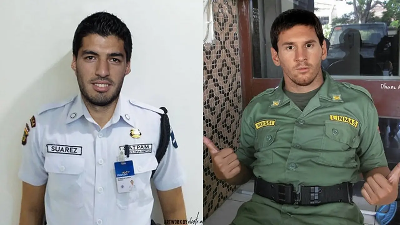 6 Editan Foto Pesepak Bola Jadi Petugas Keamanan Ini Bikin Ngakak