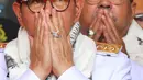 Keduanya dilantik bersama ratusan kepala daerah lainnya oleh Presiden Prabowo Subianto di Istana Kenegaraan pada Kamis (20/2/2025). (Liputan6.com/Herman Zakharia)