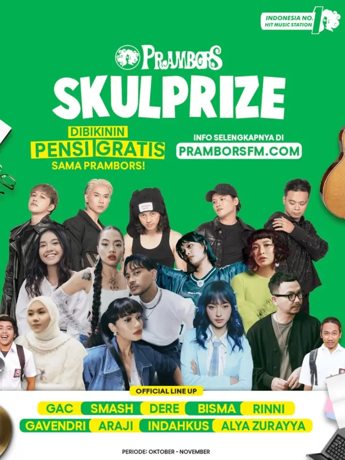 Prambors Skulprize hadirkan pensi gratis yang dihadiri sejumlah selebriti papan atas