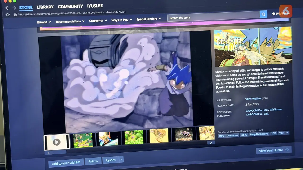 Breath of Fire IV Resmi Hadir di Steam